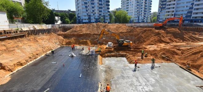 Дом по программе реновации возводится в районе Нагатинский Затон